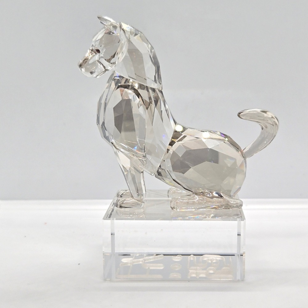 Swarovski Crystal Chinese Zodiac Dog Figurine Silver Shade #996419